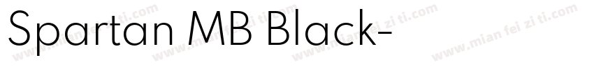 Spartan MB Black字体转换